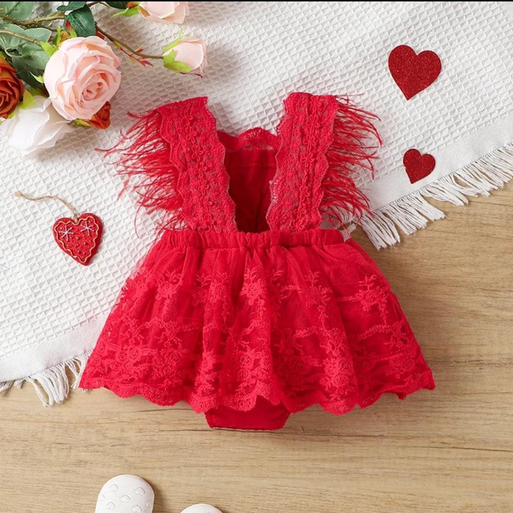 Elmo Dress Birthday Romper Dress Clothes Sesame Street outfit bodysuit Cookie - Picture 6 of 6